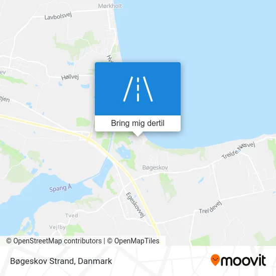 Bøgeskov Strand kort