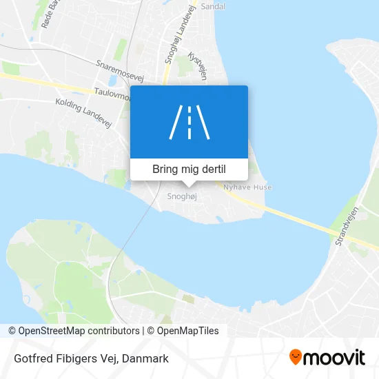 Gotfred Fibigers Vej kort