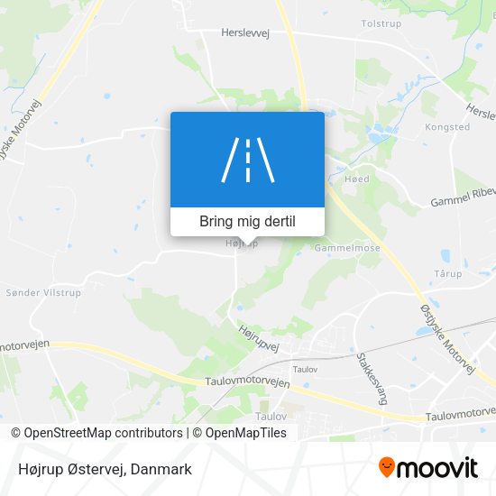 Højrup Østervej kort