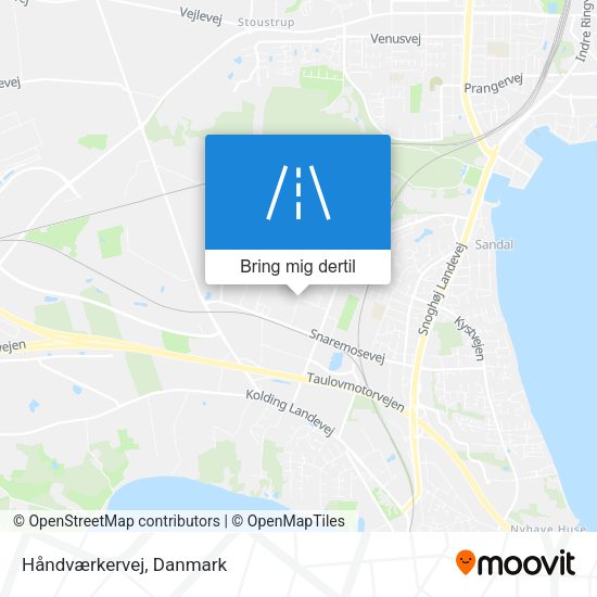 Håndværkervej kort