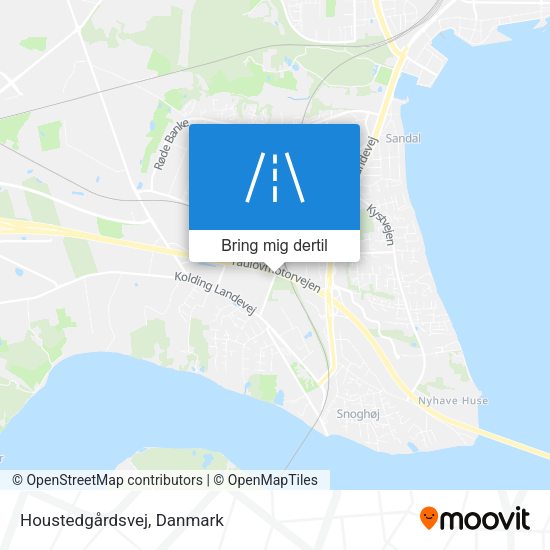 Houstedgårdsvej kort