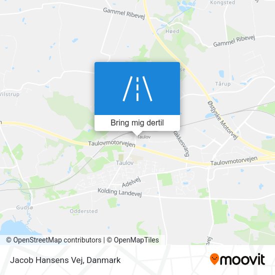Jacob Hansens Vej kort