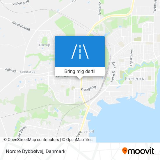 Nordre Dybbølvej kort