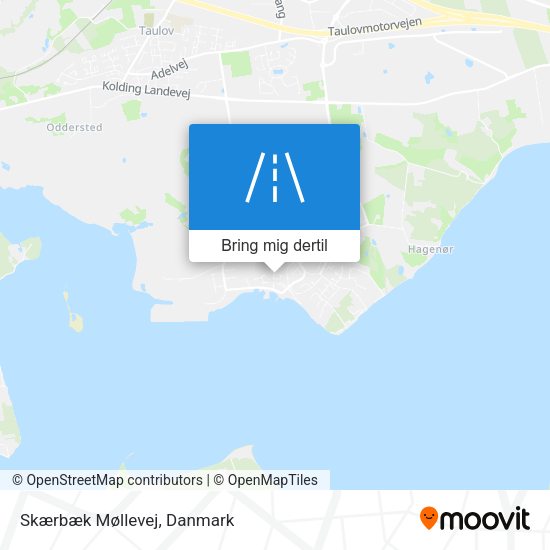 Skærbæk Møllevej kort