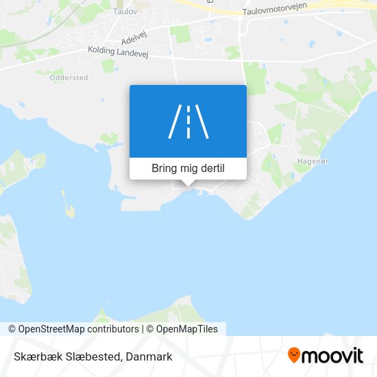 Skærbæk Slæbested kort