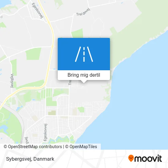 Sybergsvej kort