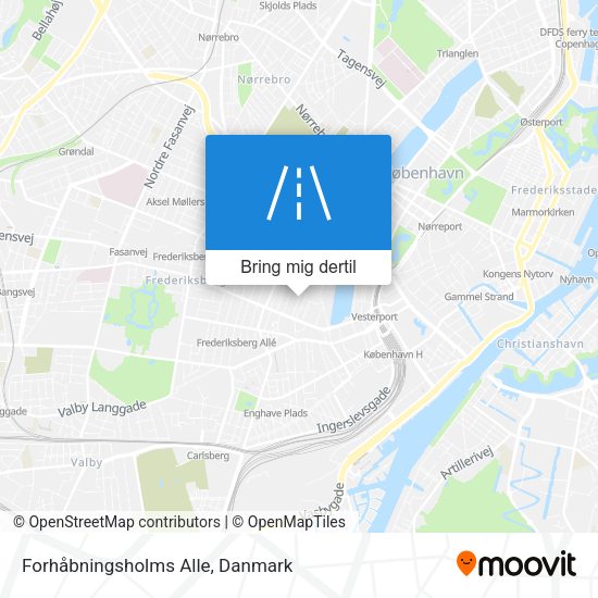 Forhåbningsholms Alle kort