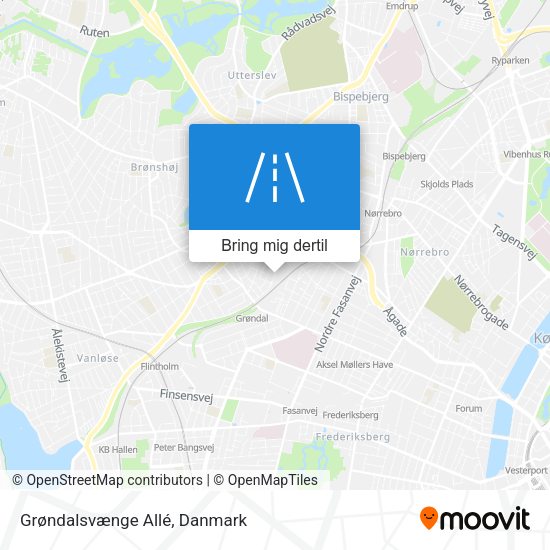 Grøndalsvænge Allé kort