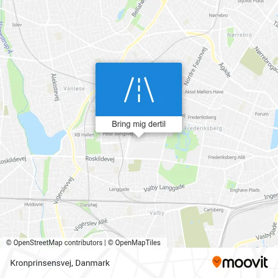 Kronprinsensvej kort