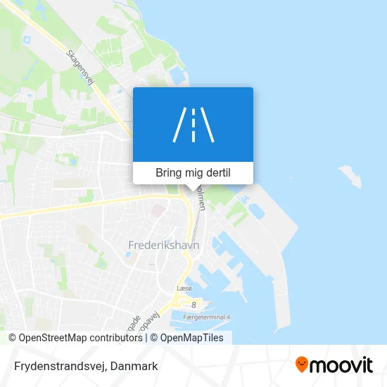 Frydenstrandsvej kort