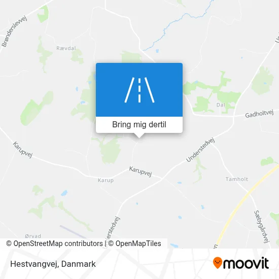 Hestvangvej kort