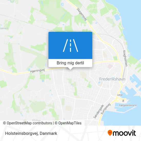 Holsteinsborgvej kort