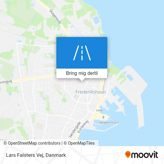 Lars Falsters Vej kort