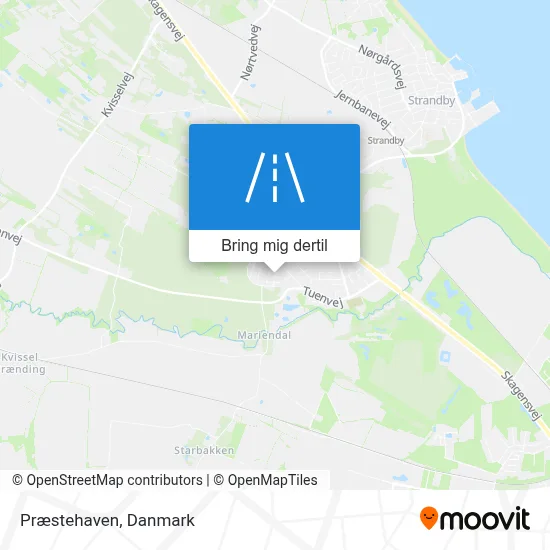 Præstehaven kort