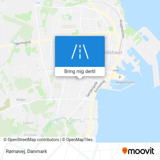 Rømøvej kort