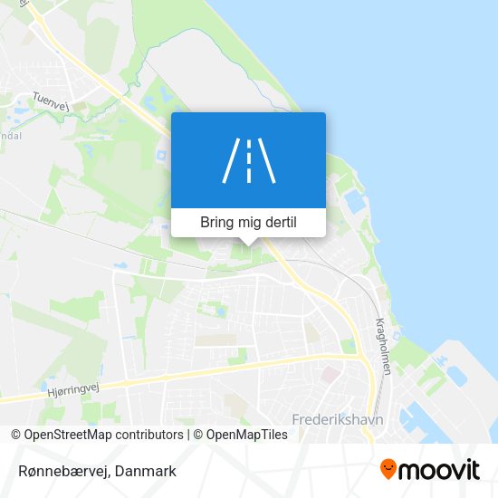 Rønnebærvej kort