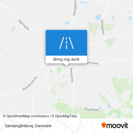 Søndergårdsvej kort