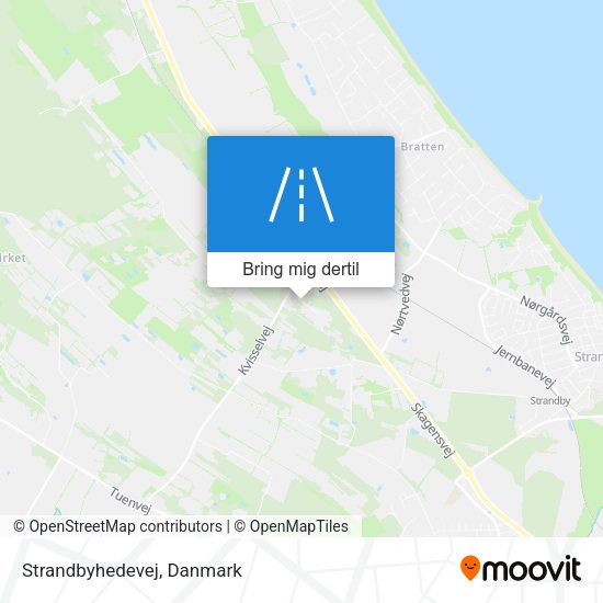 Strandbyhedevej kort