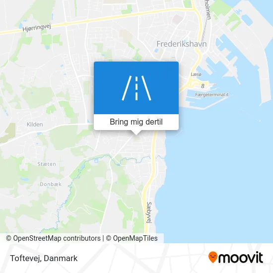 Toftevej kort
