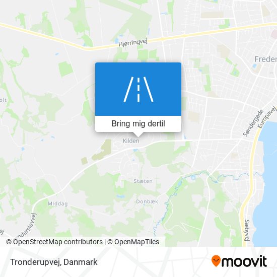 Tronderupvej kort