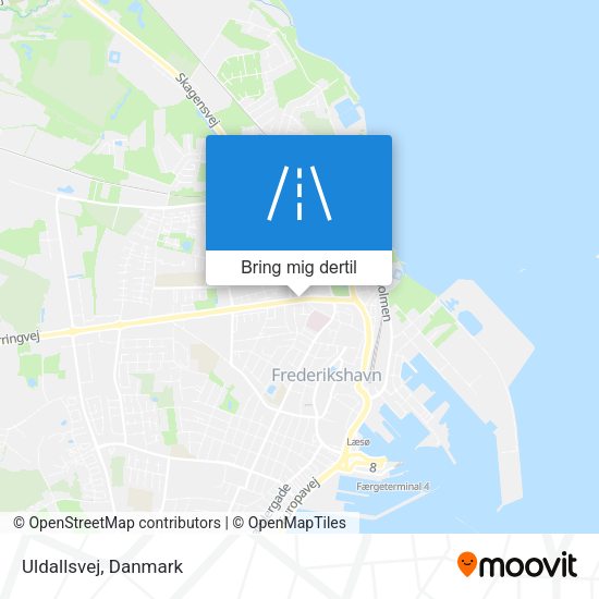 Uldallsvej kort