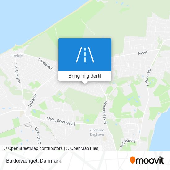 Bakkevænget kort