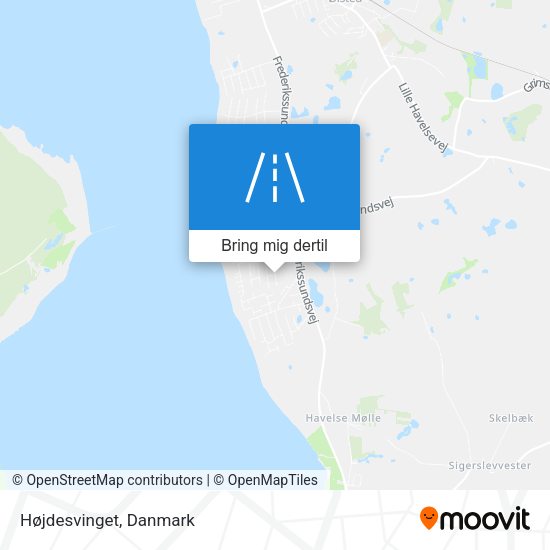Højdesvinget kort