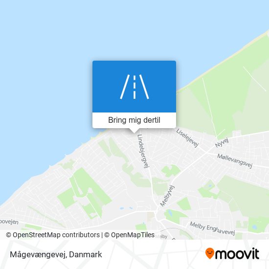 Mågevængevej kort