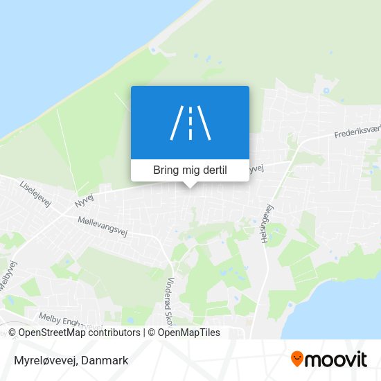 Myreløvevej kort