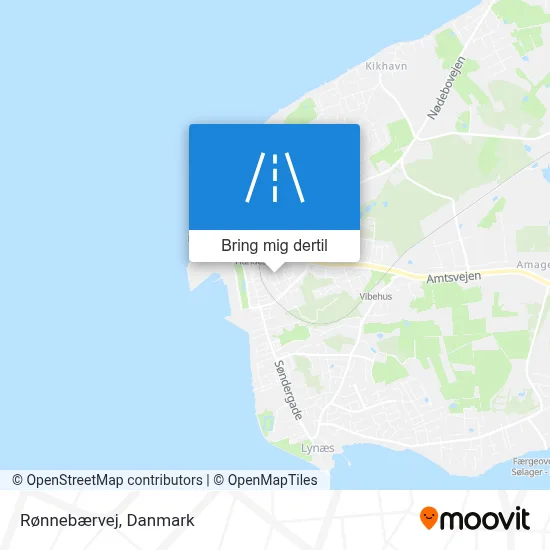 Rønnebærvej kort