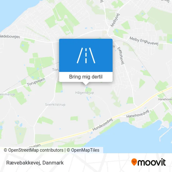 Rævebakkevej kort