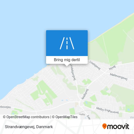 Strandvængevej kort