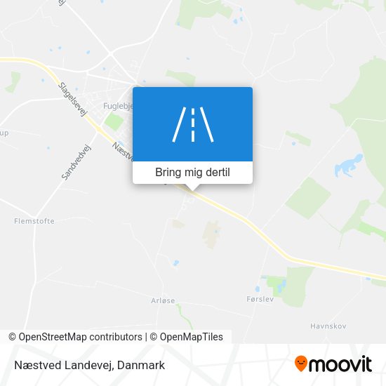 Næstved Landevej kort