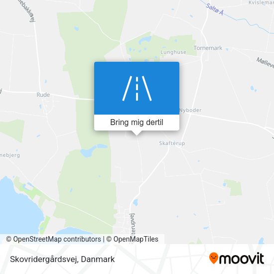 Skovridergårdsvej kort