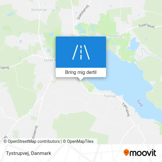 Tystrupvej kort