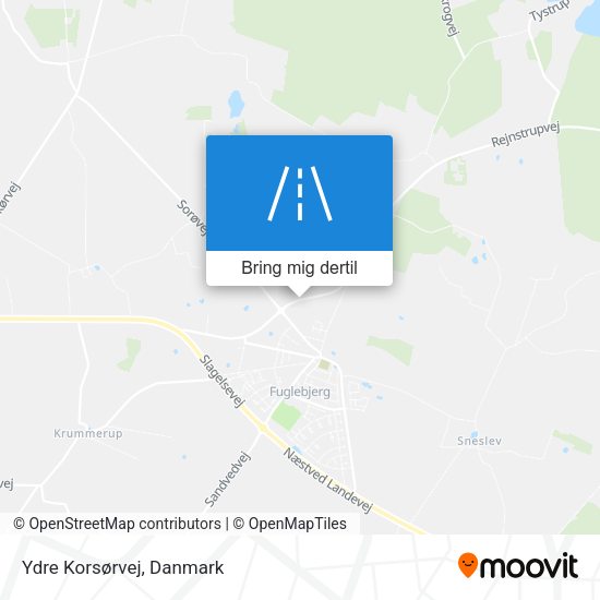 Ydre Korsørvej kort