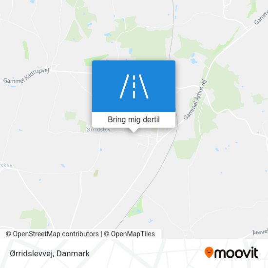 Ørridslevvej kort