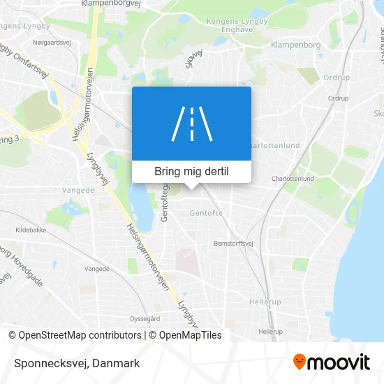 Sponnecksvej kort