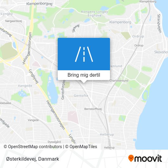 Østerkildevej kort