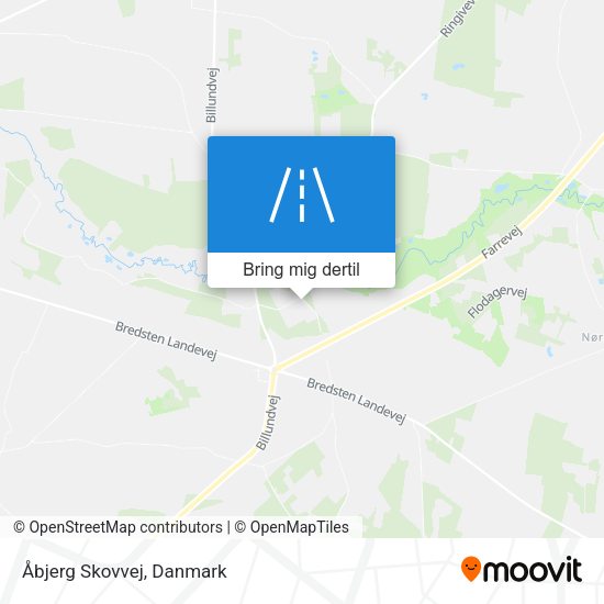 Åbjerg Skovvej kort