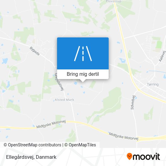 Ellegårdsvej kort