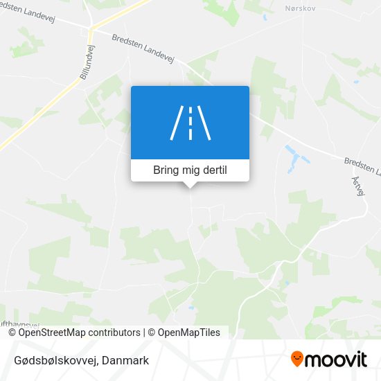 Gødsbølskovvej kort