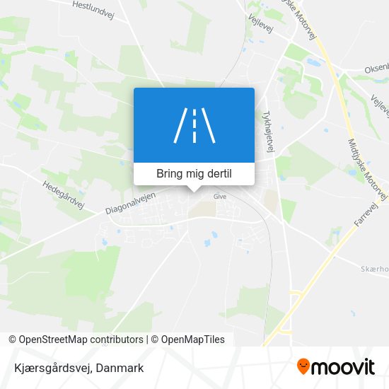 Kjærsgårdsvej kort