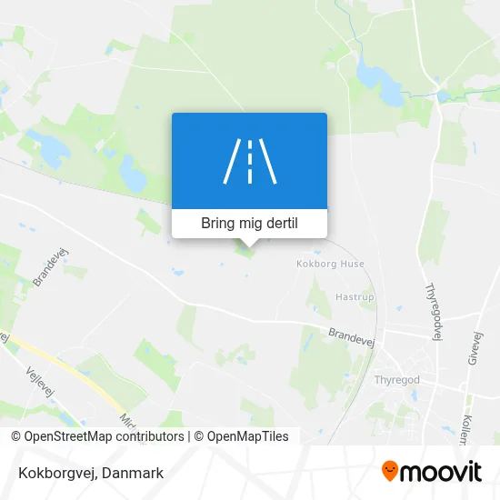 Kokborgvej kort