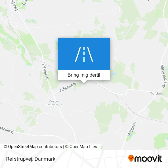 Refstrupvej kort