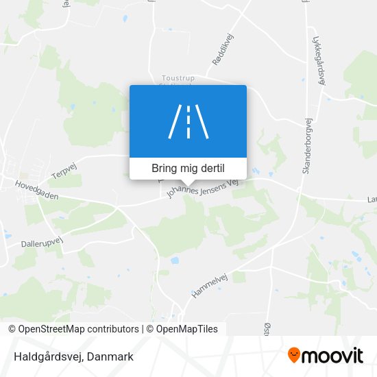 Haldgårdsvej kort