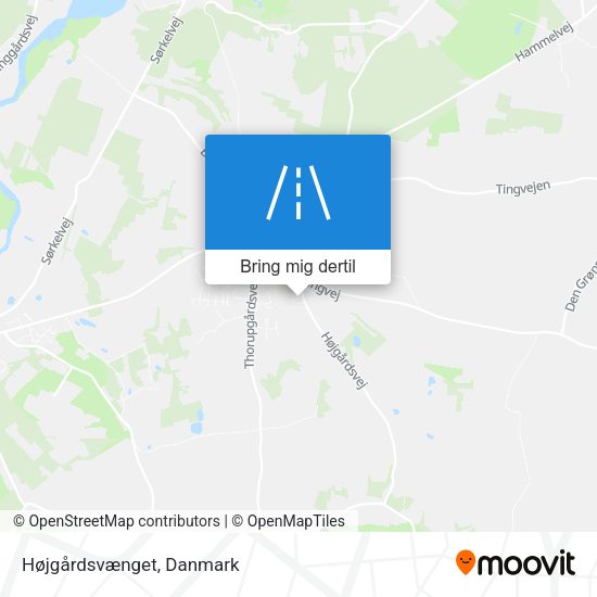 Højgårdsvænget kort