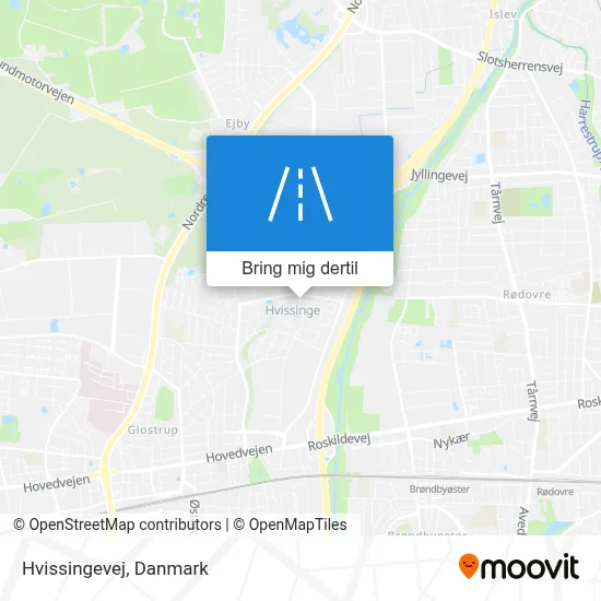 Hvissingevej kort