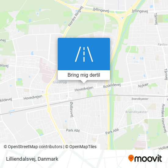 Lilliendalsvej kort