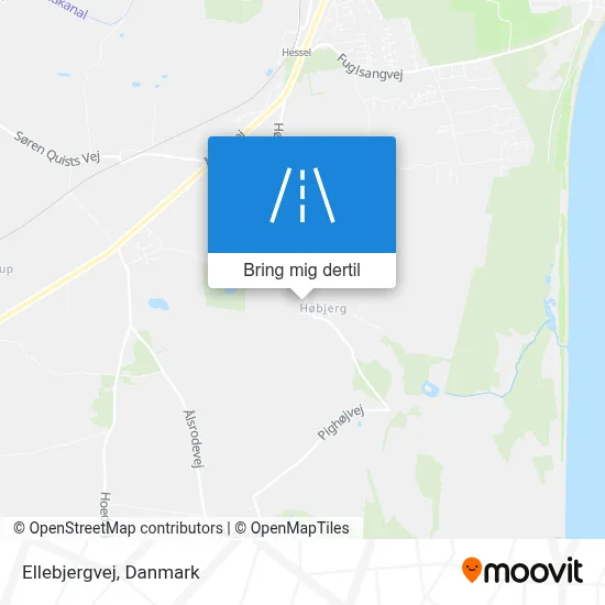 Ellebjergvej kort